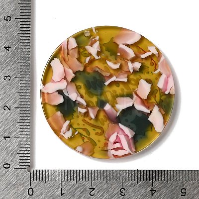 Transparent Christmas Themed Cellulose Acetate(Resin) Pendants OACR-L018-03B-1