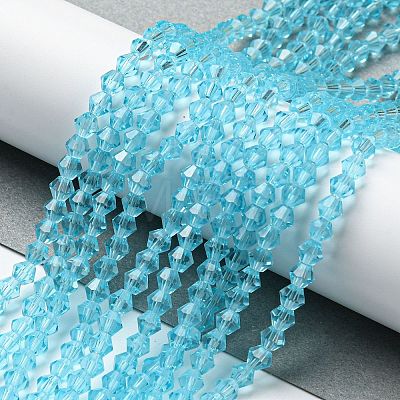 Transparent Glass Beads Strands EGLA-A039-T4mm-D20-1