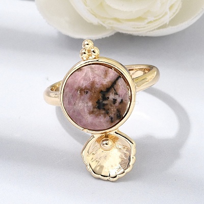 Brass Cuff Rings for Women GG-CBA7610-10G-06-1