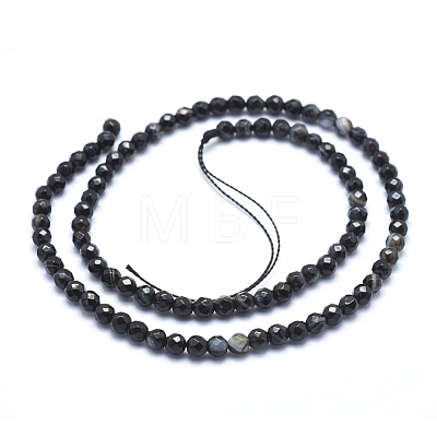 Natural Agate Beads G-J371-08-6mm-1