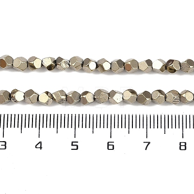 Electroplated Synthetic Non-magnetic Hematite Beads Strands G-A234-G03-01C-1