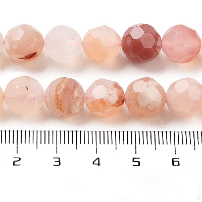 Natural Cherry Blossom Agate Beads Strands G-C150-B04-02-1