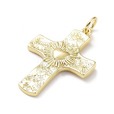 Rack Plating Eco-Friendly Brass Pendants X-KK-Z036-03G-1