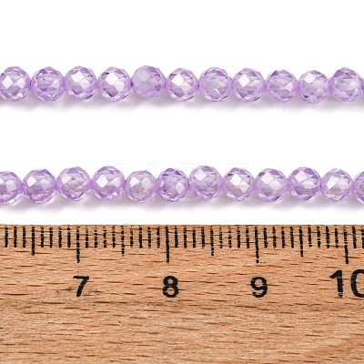 Cubic Zirconia Beads Strands G-G792-47-10C-1