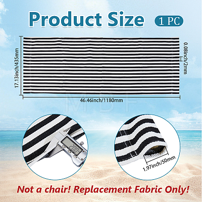 1Pc Stripe Polyester Chair Replacement Fabric AJEW-GF0014-50I-1