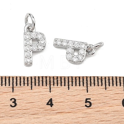 SHEGRACE Brass Micro Pave Clear Cubic Zirconia Pendants XGRQ29479-394P-P-1