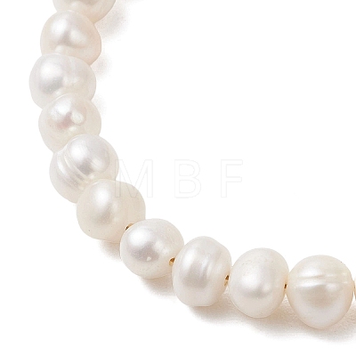 Natural Cultured Freshwater Pearl Beaded Bracelets for Women BJEW-JB13319-01-1