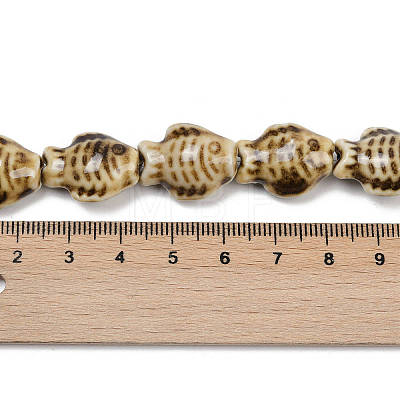 Handmade Porcelain Beads Strands PORC-P030-01A-04-1