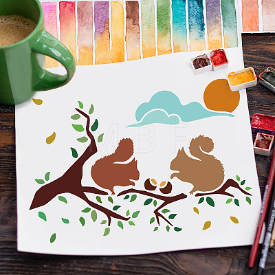 Plastic Reusable Drawing Painting Stencils Templates DIY-WH0202-298-1