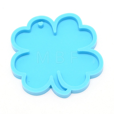 Clover DIY Pendant Silicone Molds DIY-WH0096-27-1