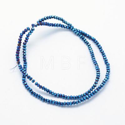 Electroplate Glass Beads Strands EGLA-J144-FP-A06-1