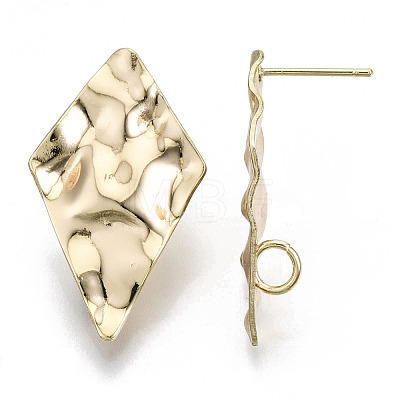 Brass Stud Earring Findings X-KK-N232-99-NF-1