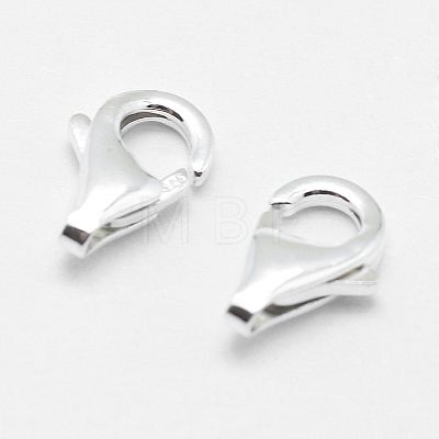 925 Sterling Silver Lobster Claw Clasps STER-G019-04-8mm-1