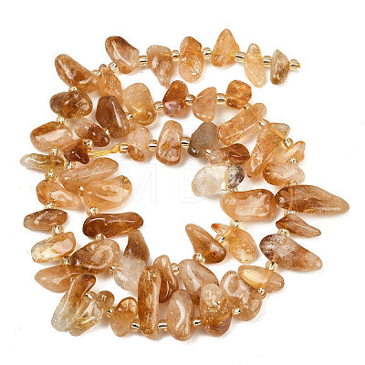 Heated Natural Citrine Beads Strands G-L657-F01-01-1
