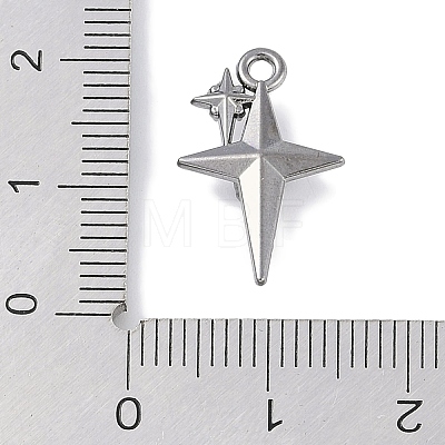 Rack Plating Alloy Jet Rhinestone Pendants PALLOY-F018-18B-02-1