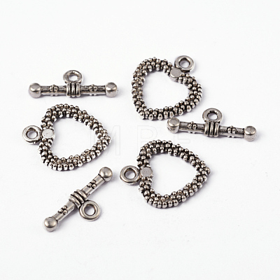 Tibetan Style Alloy Toggle Clasps X-LF0714Y-1