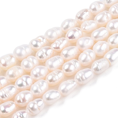 Natural Cultured Freshwater Pearl Beads Strands LS-PEAR-N012-04S-1