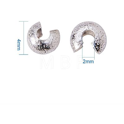 Brass Crimp Beads Covers KK-PH0004-19S-NF-1
