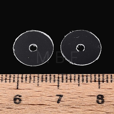 50Pcs Transparent PVC Insulating Gaskets PVC-T006-10mm-01-1