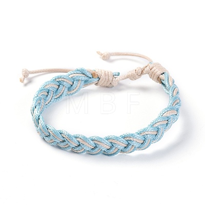 Korean Waxed Polyester Cord Braided Bracelets BJEW-JB04180-1