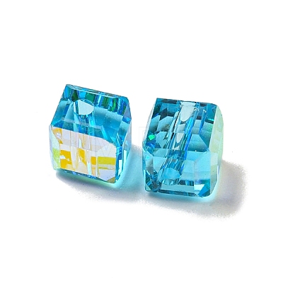 Electroplate Glass Beads EGLA-Z004-04A-06-1