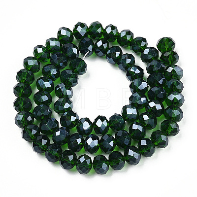 Electroplate Glass Beads Strands EGLA-A034-T10mm-A31-1
