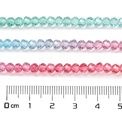 Transparent Painted Glass Beads Strands X1-DGLA-A034-T4mm-A11-1