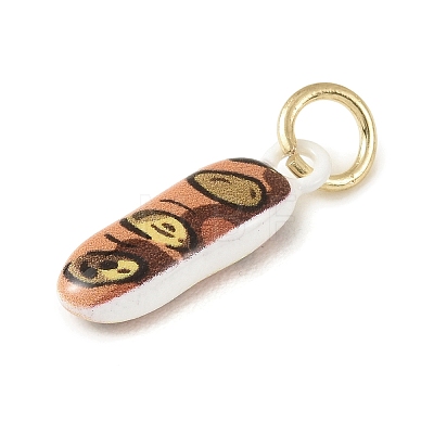 Baking Paint Brass Pendants KK-C171-01A-1