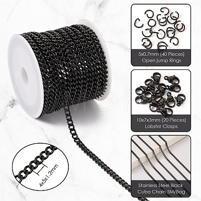  DIY Chain Bracelet Necklace Making Kit DIY-TA0005-90-1