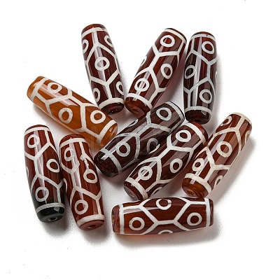 Tibetan Style dZi Beads Strands G-P526-A02-1