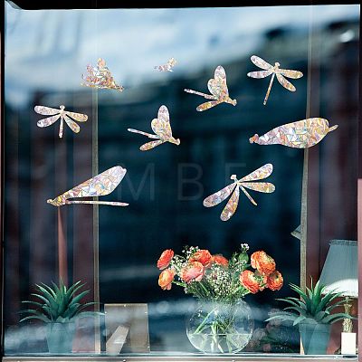 Waterproof PVC Colored Laser Stained Window Film Adhesive Stickers DIY-WH0256-063-1