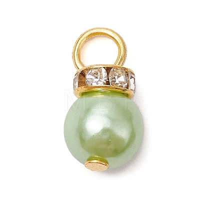 Imitation Pearl Acrylic Charms PALLOY-JF03324-02-1