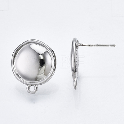 Alloy Stud Earring Findings PALLOY-T064-83P-RS-1