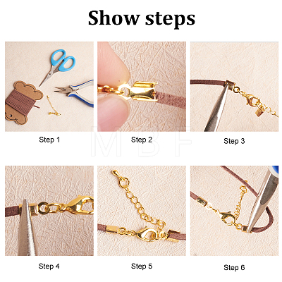 Braided Cord Bracelet Making Finding Kit DIY-BC0006-32-1