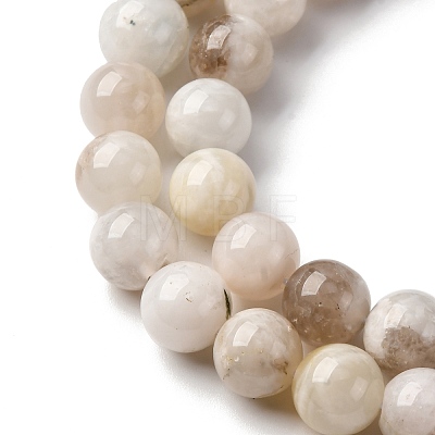 Natural White Moonstone Beads Strands G-I388-01-10mm-1