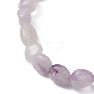 Natural Lavender Amethyst Beaded Bracelets BJEW-JB13145-1