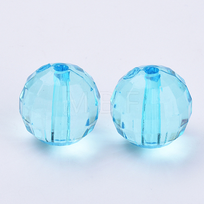 Transparent Acrylic Beads TACR-Q254-8mm-V40-1