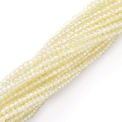 Electroplate Glass Beads Strands EGLA-F149-FR-06-1