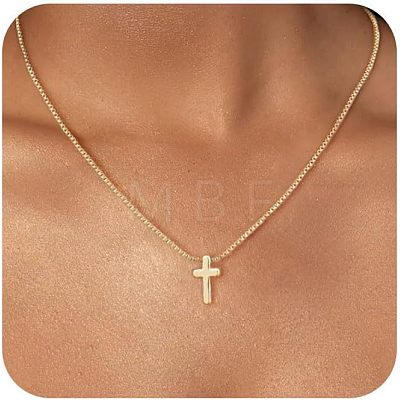 Cross Stainless Steel Pendant Necklaces FS-WG7D720-02-1