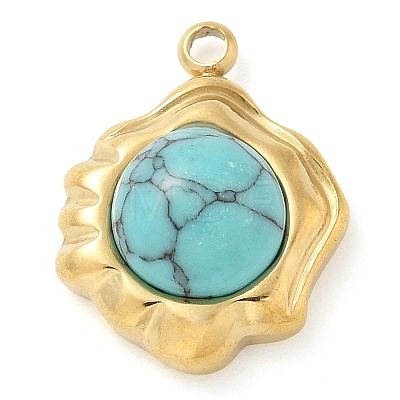 Synthetic Turquoise Pendants STAS-K291-03B-04-1