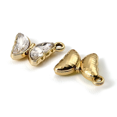 UV Plating Alloy Glass Pendants FIND-K032-22G-1