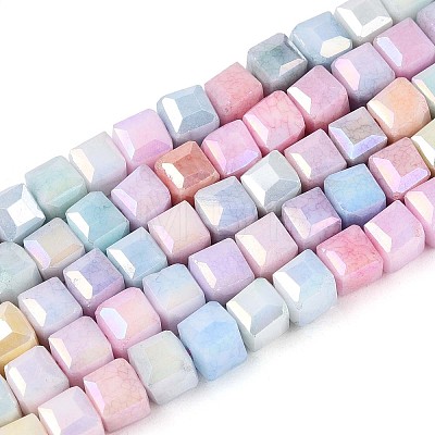 Anti-Tarnish Electroplate Glass Beads Strands X-GLAA-T025-4mm-10M-1