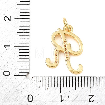 Brass Micro Pave Clear Cubic Zirconia Pendants CU-CBA7939-01R-G-1