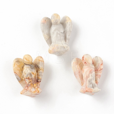 Natural Crazy Agate Figurine Display Decoration LS-G-G864-01A-07-1