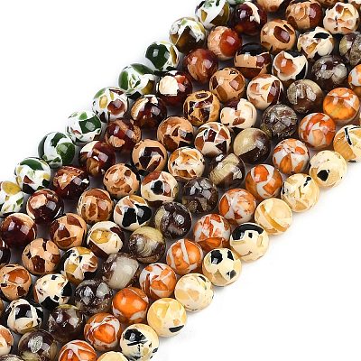 Sythetic Amber Beads Strands G-M199-02H-1