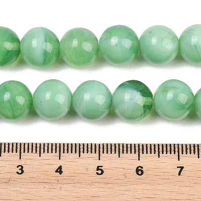 Handmade Lampwork Beads Strand LAMP-B056-10mm-02-1