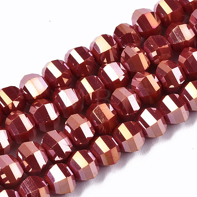 Electroplate Glass Beads Strands EGLA-S194-01A-A02-1