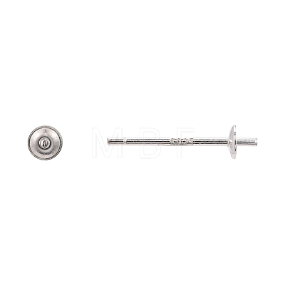 925 Sterling Silver Stud Earring Findings STER-K167-027A-S-1