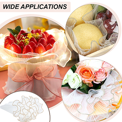 Wrinkled Wavy Gauze Yarn Flower Bouquets Wrapping Packaging DIY-WH0039-430C-1