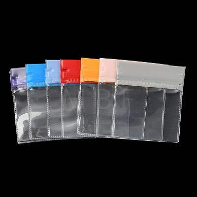 35Pcs 7 Colors Transparent EVA Packaging Resealable Bags ABAG-TA0002-29B-1